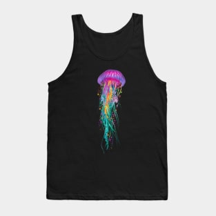 Jellyfish Purple Colors Tank Top